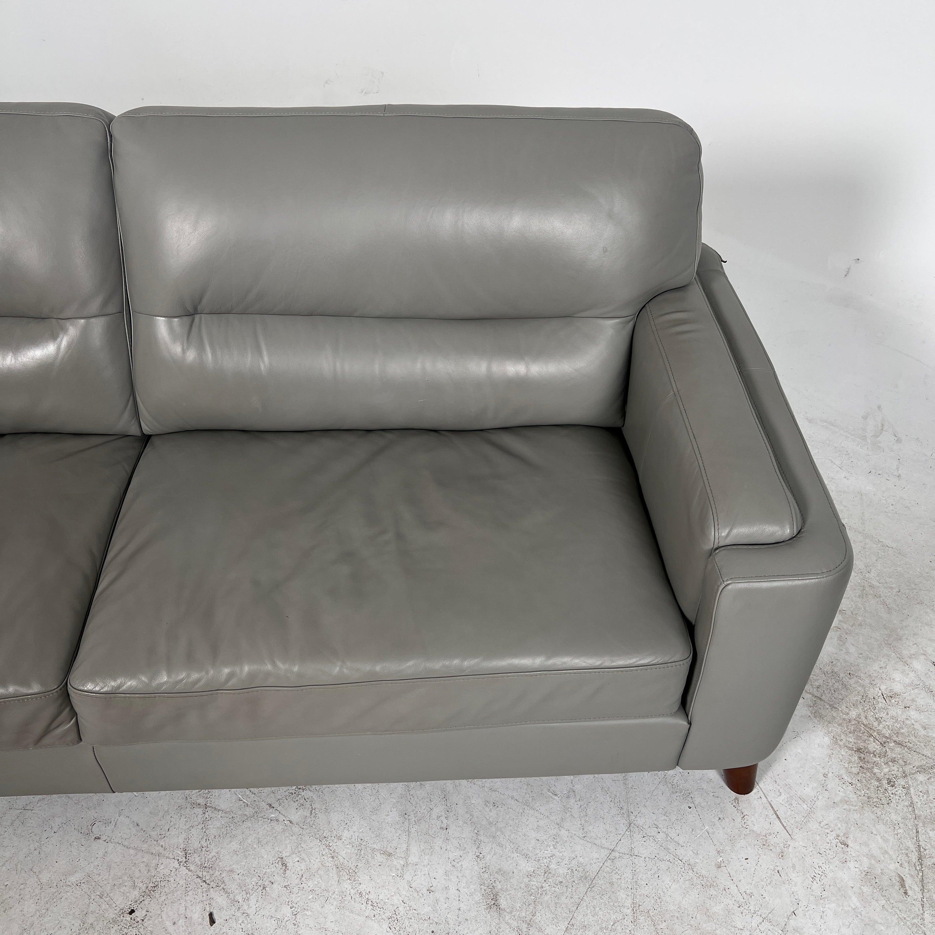 Amax 3 seater Leather sofa. top grain couch loveseat. delivery available