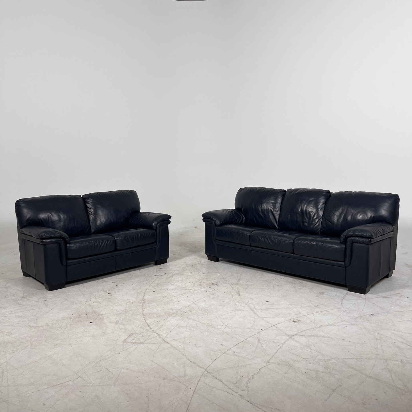 Scan Design Leather sofa Set. 3+2 couch loveseat set. delivery available