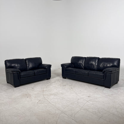 Scan Design Leather sofa Set. 3+2 couch loveseat set. delivery available