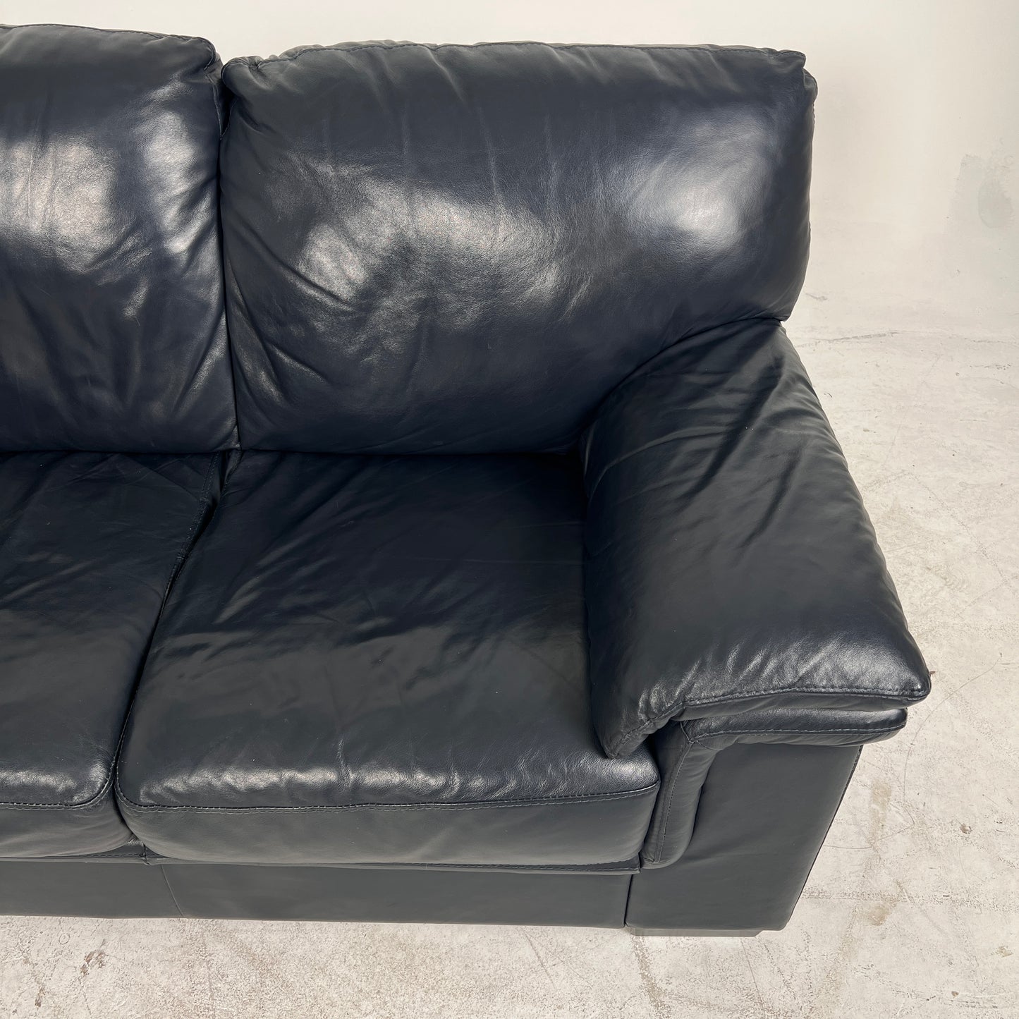 Scan Design Leather sofa Set. 3+2 couch loveseat set. delivery available