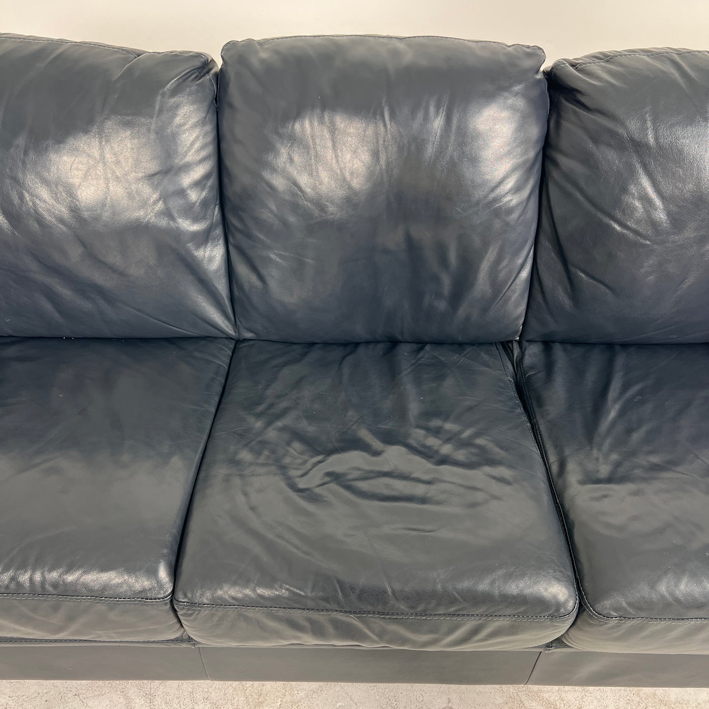Scan Design Leather sofa Set. 3+2 couch loveseat set. delivery available