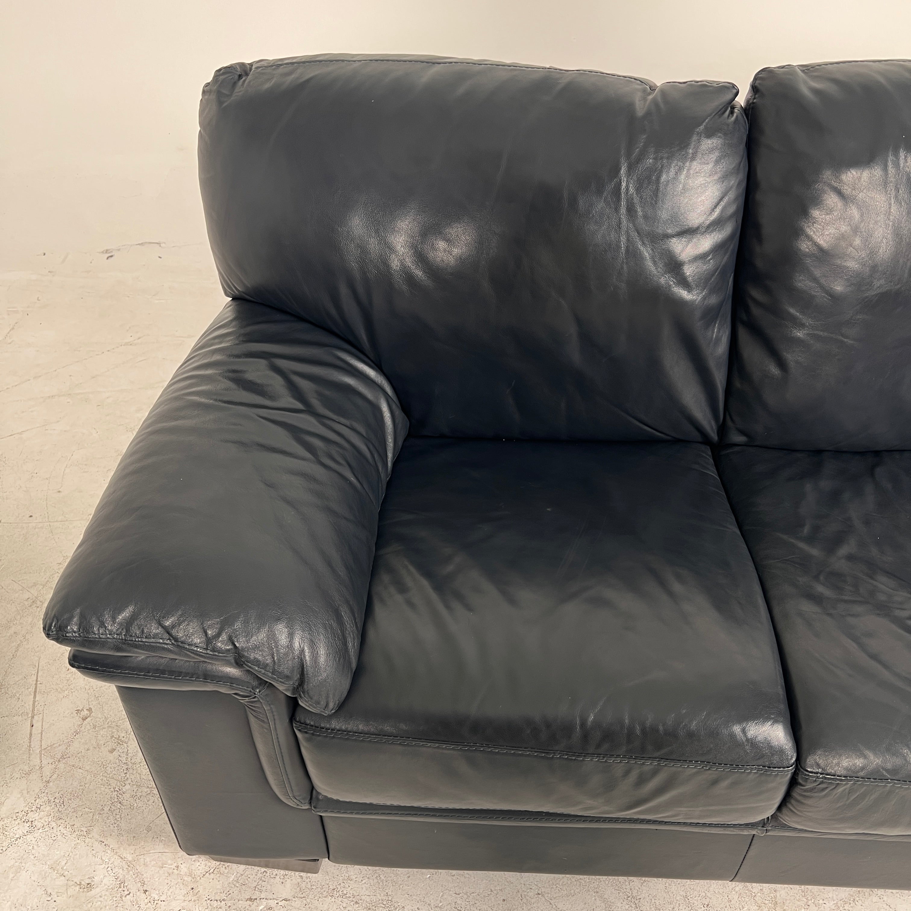 Scan Design Leather sofa Set. 3+2 couch loveseat set. delivery available