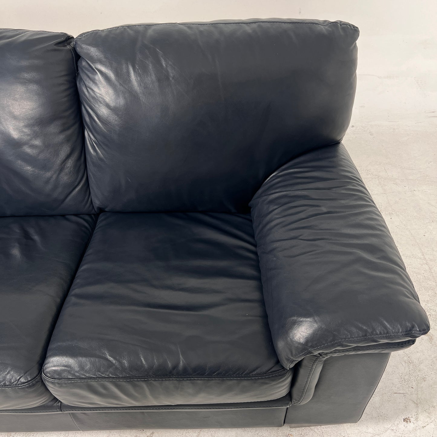 Scan Design Leather sofa Set. 3+2 couch loveseat set. delivery available