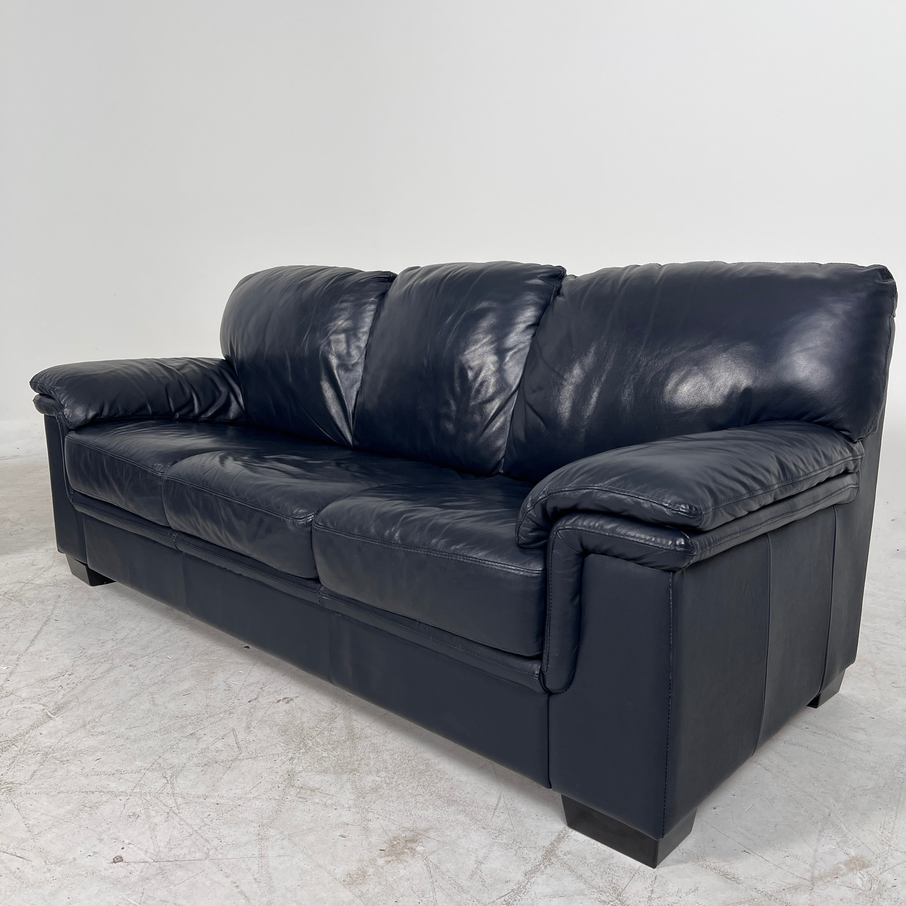 Scan Design Leather sofa Set. 3+2 couch loveseat set. delivery available