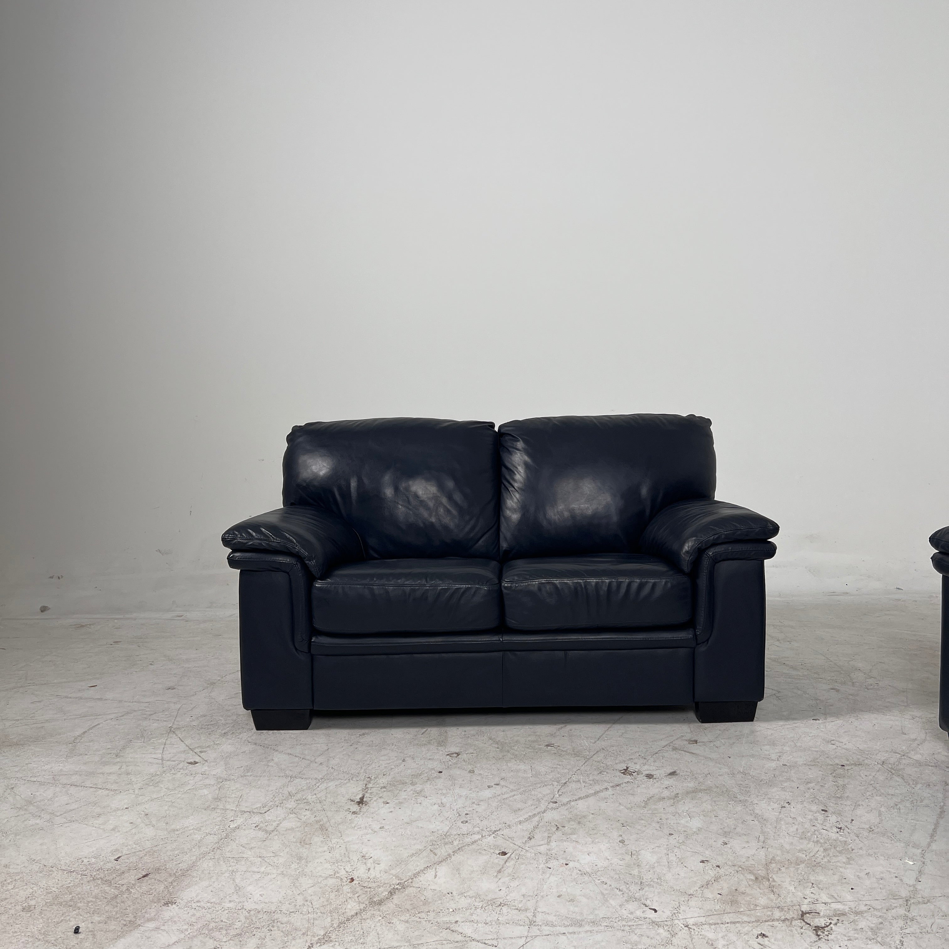 Scan Design Leather sofa Set. 3+2 couch loveseat set. delivery available