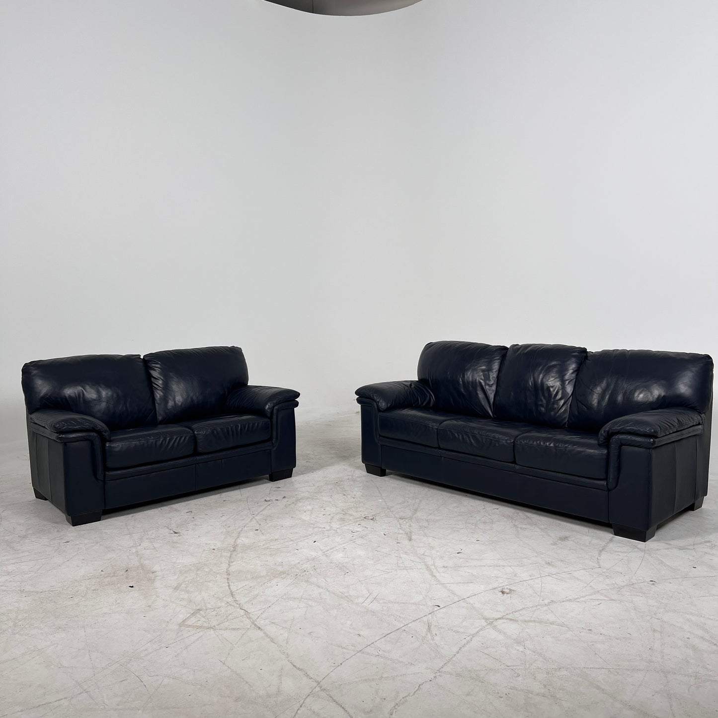 Scan Design Leather sofa Set. 3+2 couch loveseat set. delivery available