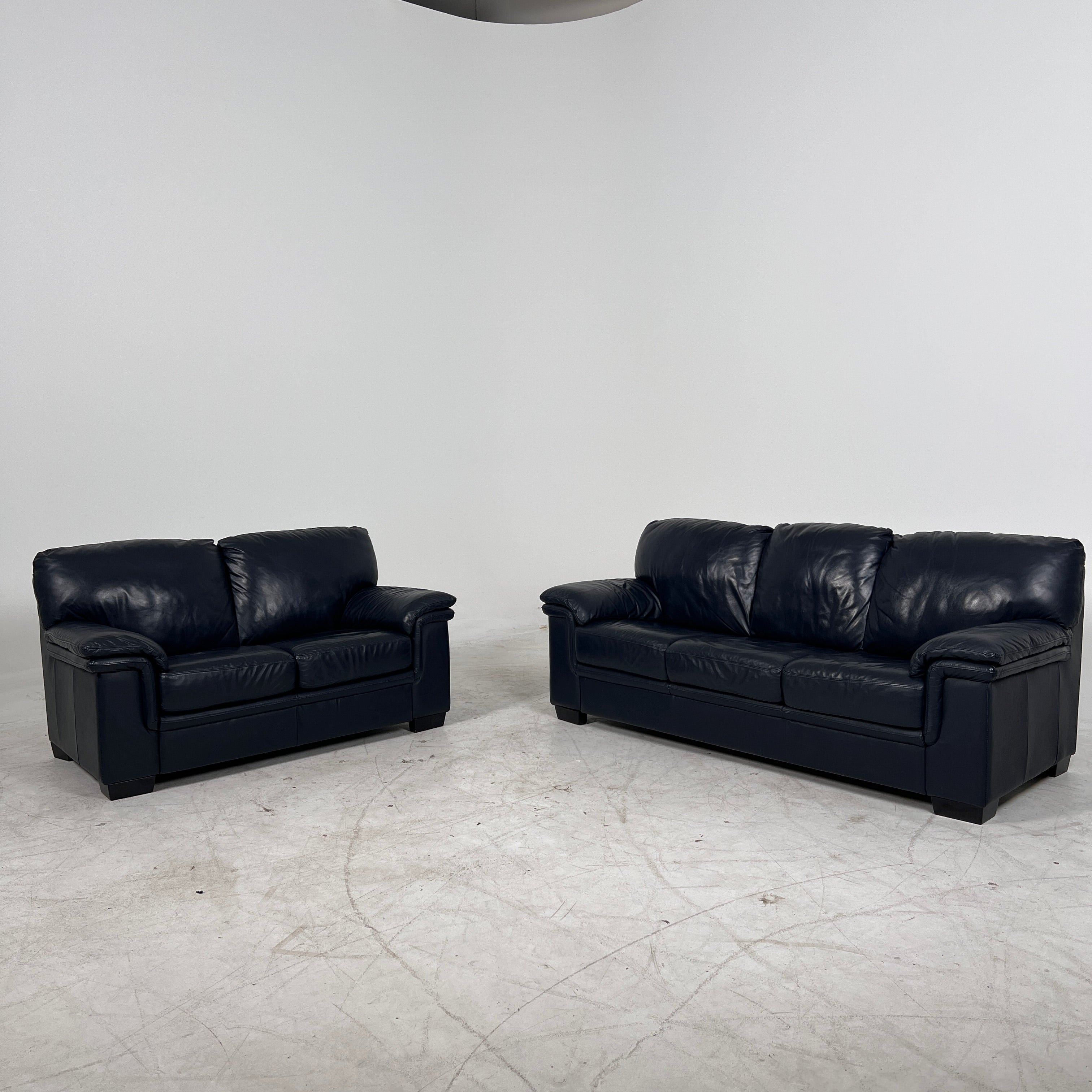 Scan Design Leather sofa Set. 3+2 couch loveseat set. delivery available
