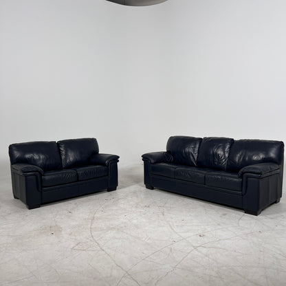 Scan Design Leather sofa Set. 3+2 couch loveseat set. delivery available