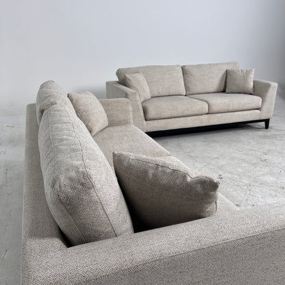 Thomasville Matching Sofas. Identical fabric loveseat couch. delivery available