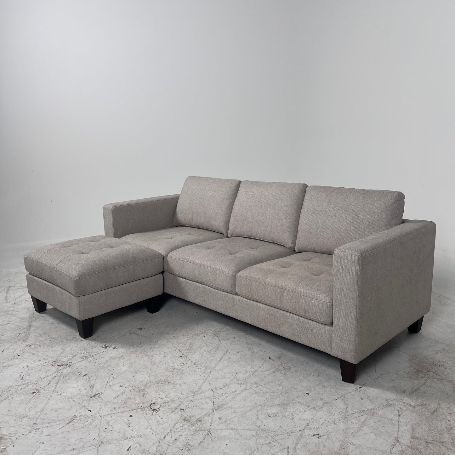 Thomasville 3 seater sofa + ottoman. Fabric couch. delivery available
