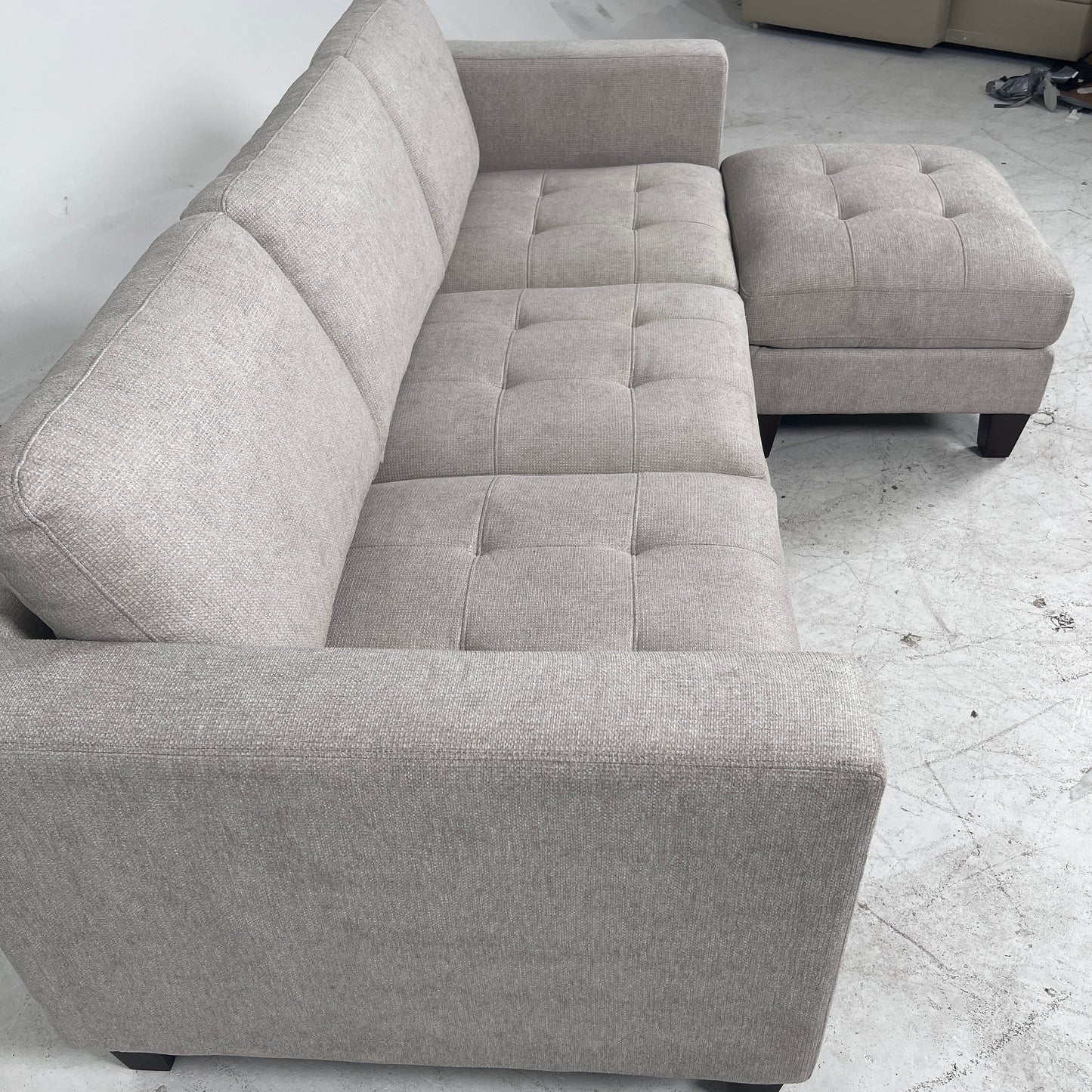 Thomasville 3 seater sofa + ottoman. Fabric couch. delivery available