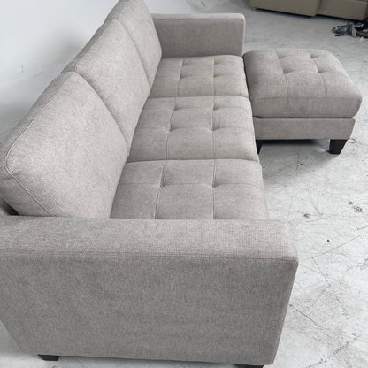 Thomasville 3 seater sofa + ottoman. Fabric couch. delivery available