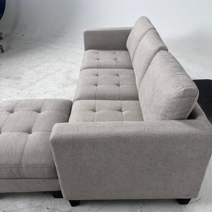 Thomasville 3 seater sofa + ottoman. Fabric couch. delivery available