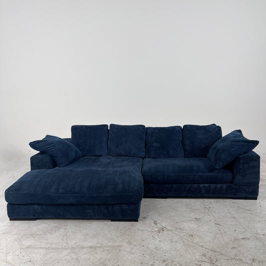 Moe's plunge sectional. Reversible L shaped sofa couch.