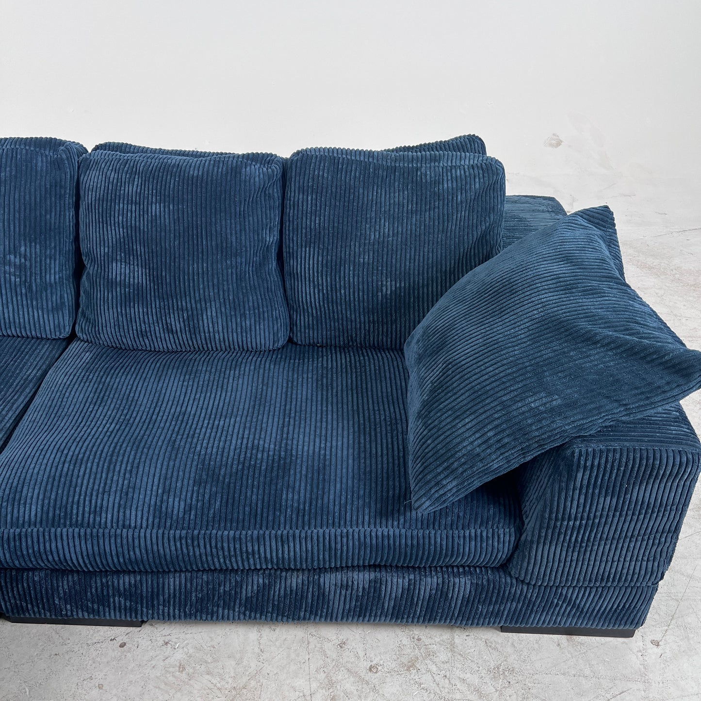 Moe's plunge sectional. Reversible L shaped sofa couch.