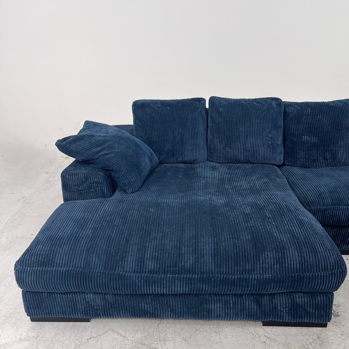 Moe's plunge sectional. Reversible L shaped sofa couch.