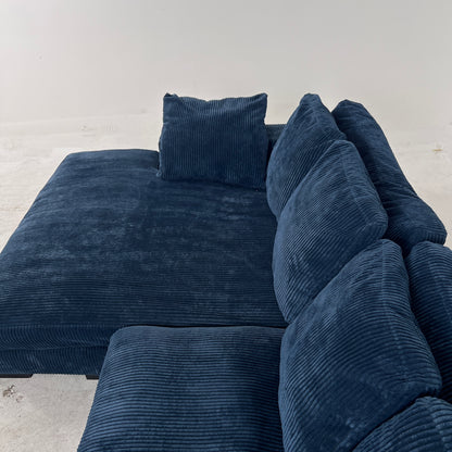 Moe's plunge sectional. Reversible L shaped sofa couch.