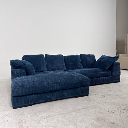 Moe's plunge sectional. Reversible L shaped sofa couch.