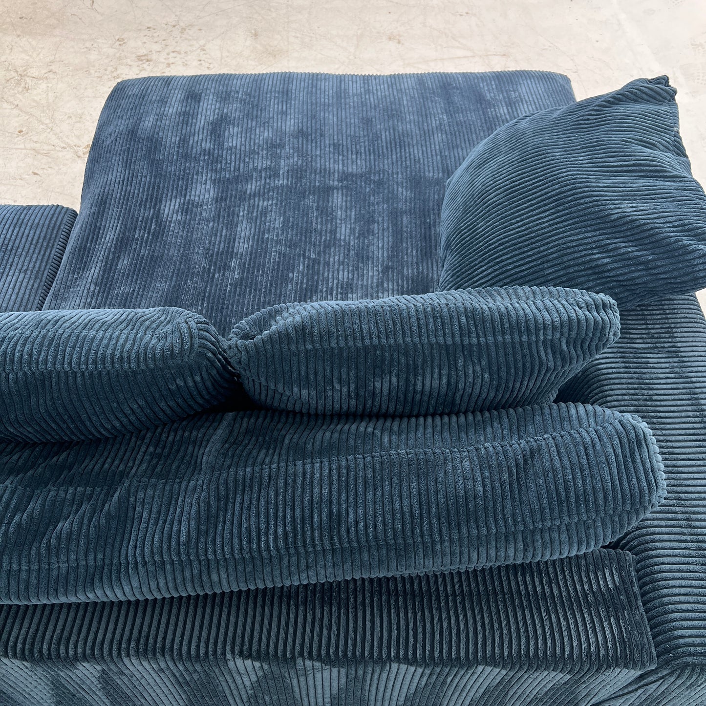 Moe's plunge sectional. Reversible L shaped sofa couch.