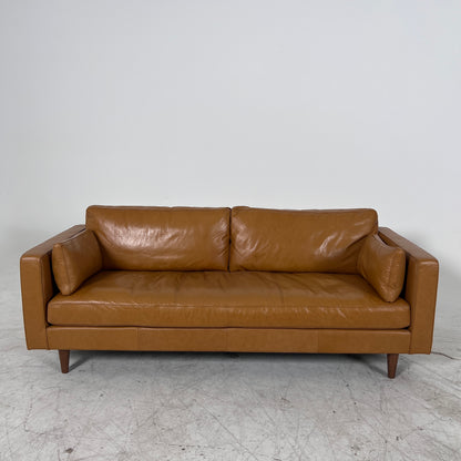 Mercana Elton . 3 seater real leather couch.