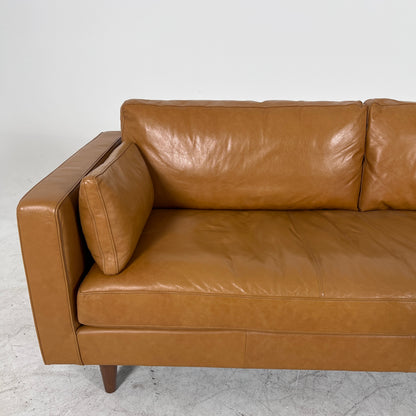 Mercana Elton . 3 seater real leather couch.