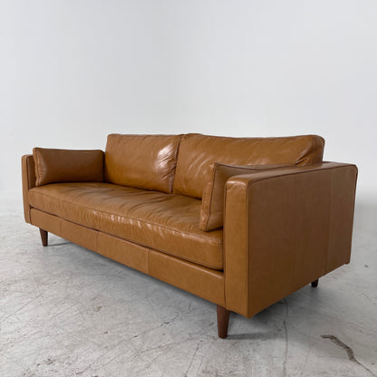 Mercana Elton . 3 seater real leather couch.