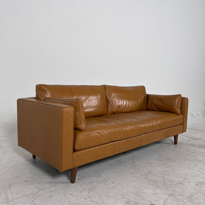 Mercana Elton . 3 seater real leather couch.