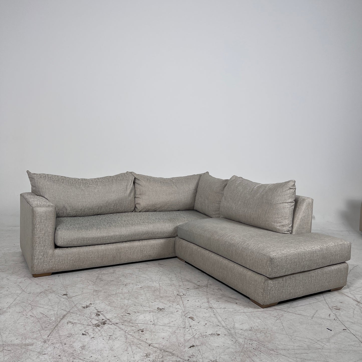 Fabric sectional. 2 piece L shaped sofa couch. delivery available