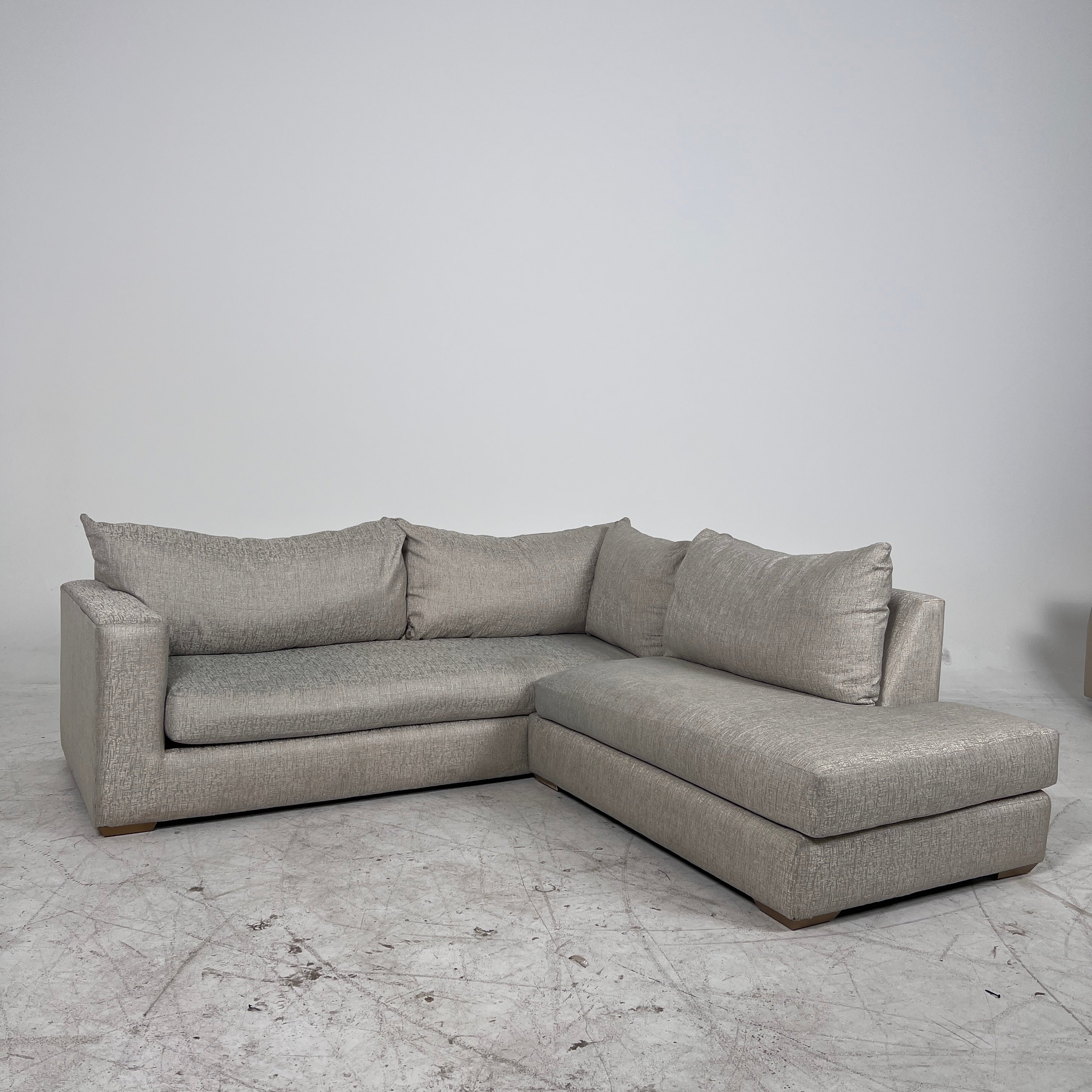 Fabric sectional. 2 piece L shaped sofa couch. delivery available