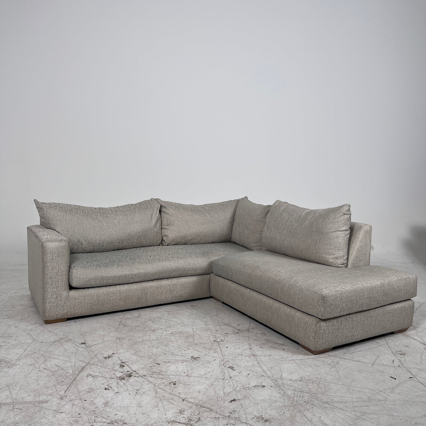 Fabric sectional. 2 piece L shaped sofa couch. delivery available