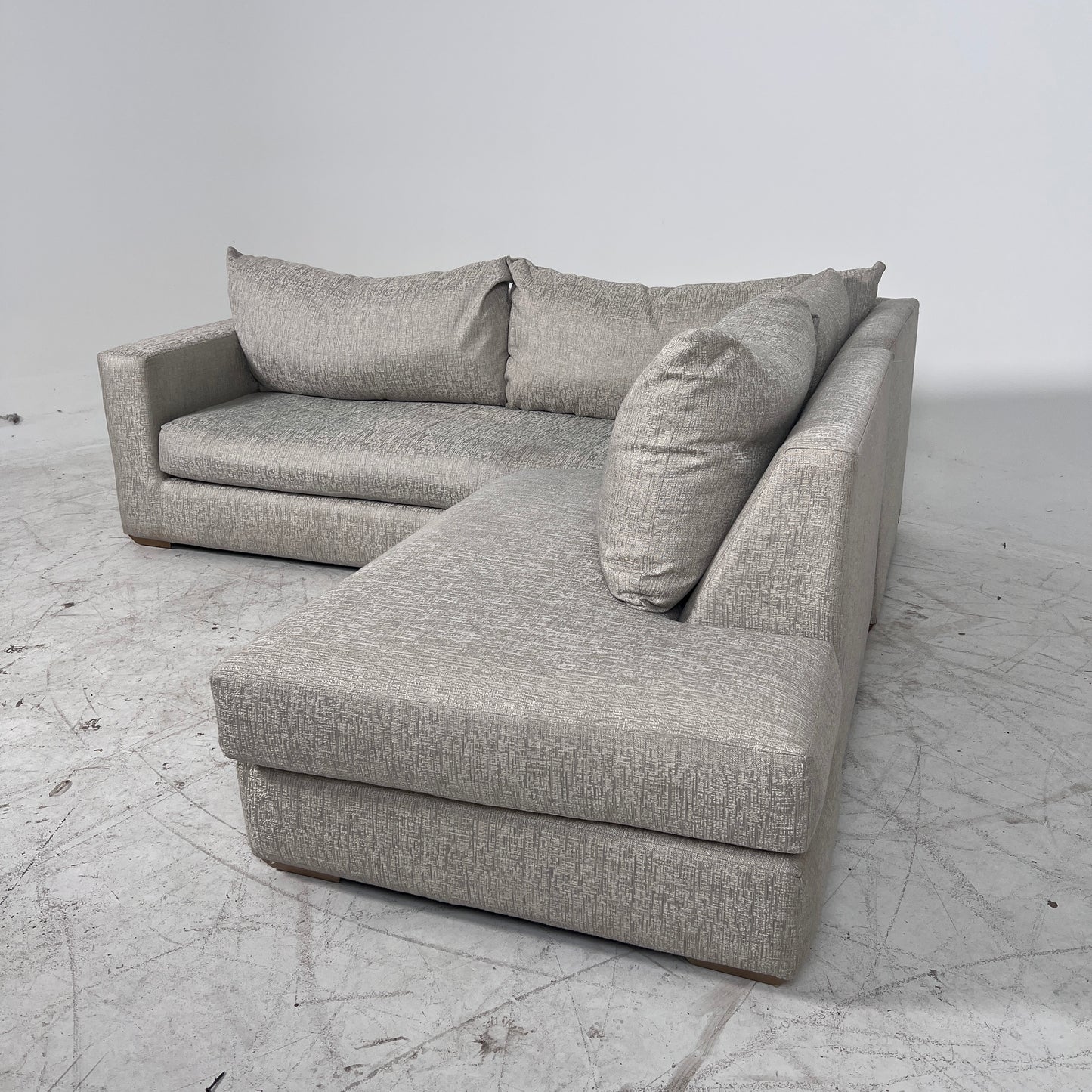 Fabric sectional. 2 piece L shaped sofa couch. delivery available