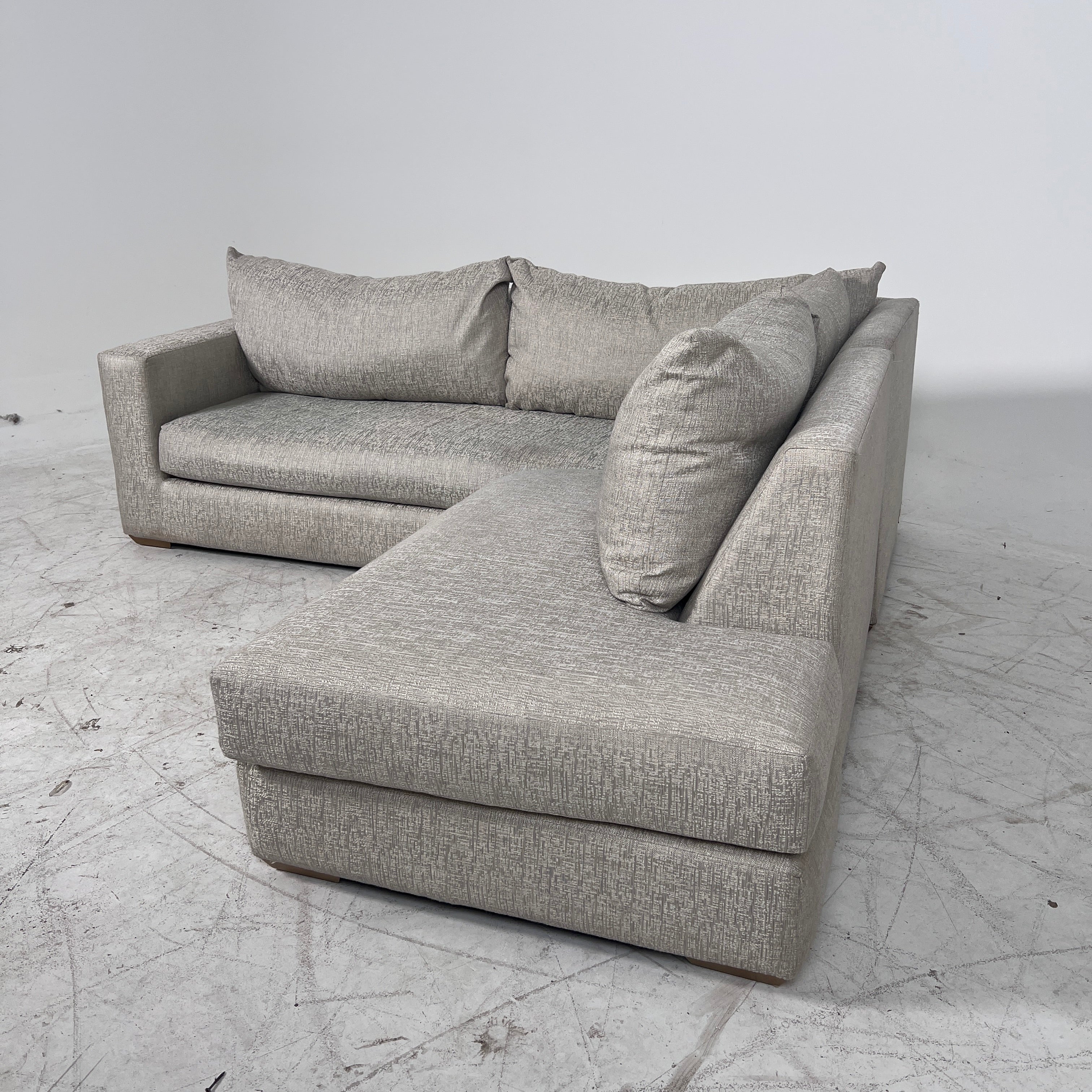 Fabric sectional. 2 piece L shaped sofa couch. delivery available