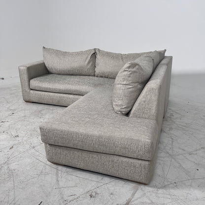 Fabric sectional. 2 piece L shaped sofa couch. delivery available