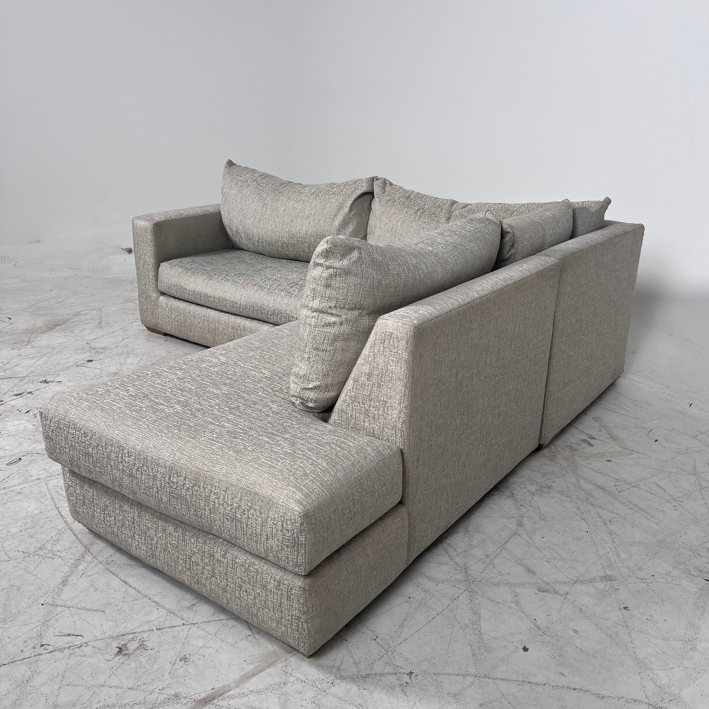 Fabric sectional. 2 piece L shaped sofa couch. delivery available