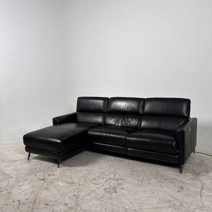 Leather Reclining sectional. Power reclining sofa couch. Delivery available
