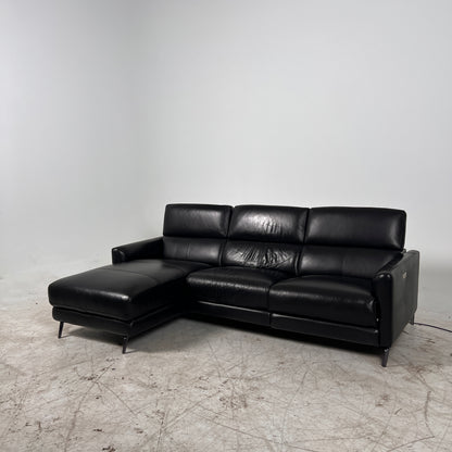 Leather Reclining sectional. Power reclining sofa couch. Delivery available