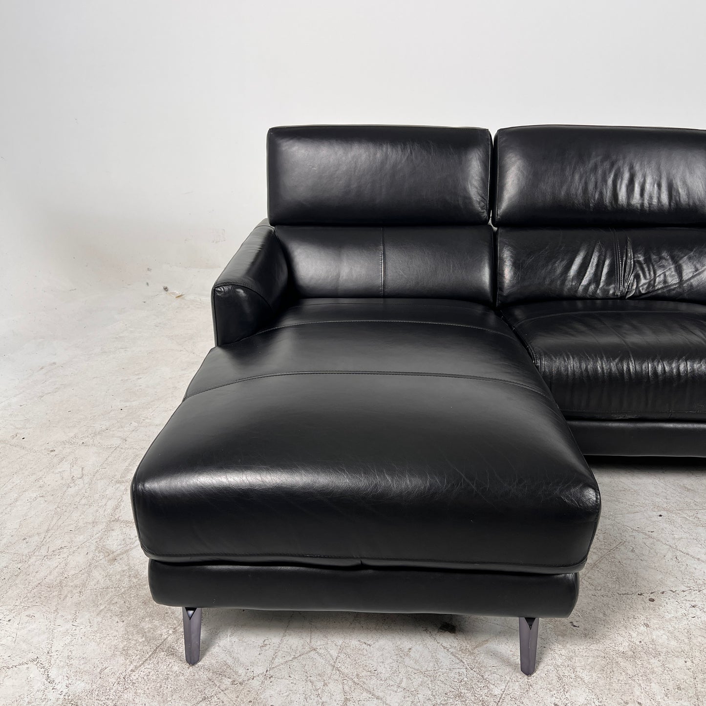 Leather Reclining sectional. Power reclining sofa couch. Delivery available