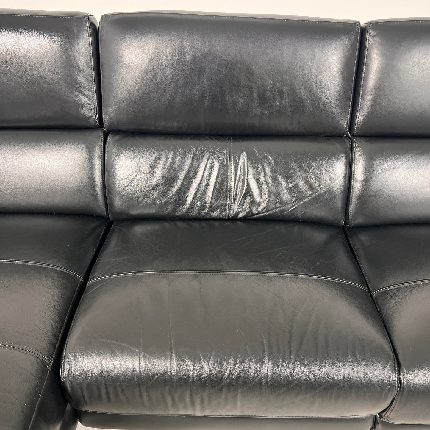 Leather Reclining sectional. Power reclining sofa couch. Delivery available
