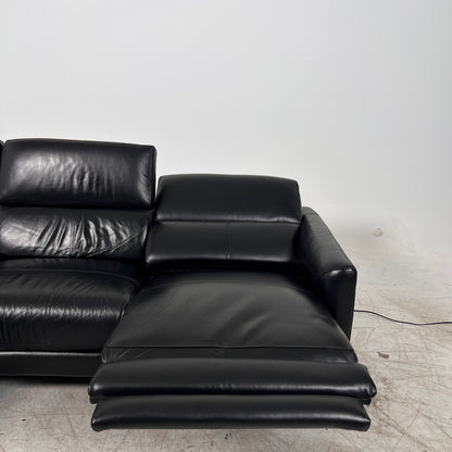 Leather Reclining sectional. Power reclining sofa couch. Delivery available