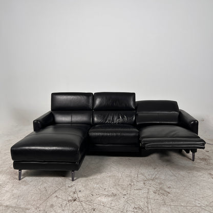 Leather Reclining sectional. Power reclining sofa couch. Delivery available