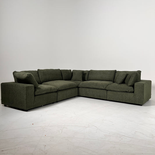 New CasaBella Cloud sectional. Linen modular L sofa couch. delivery available