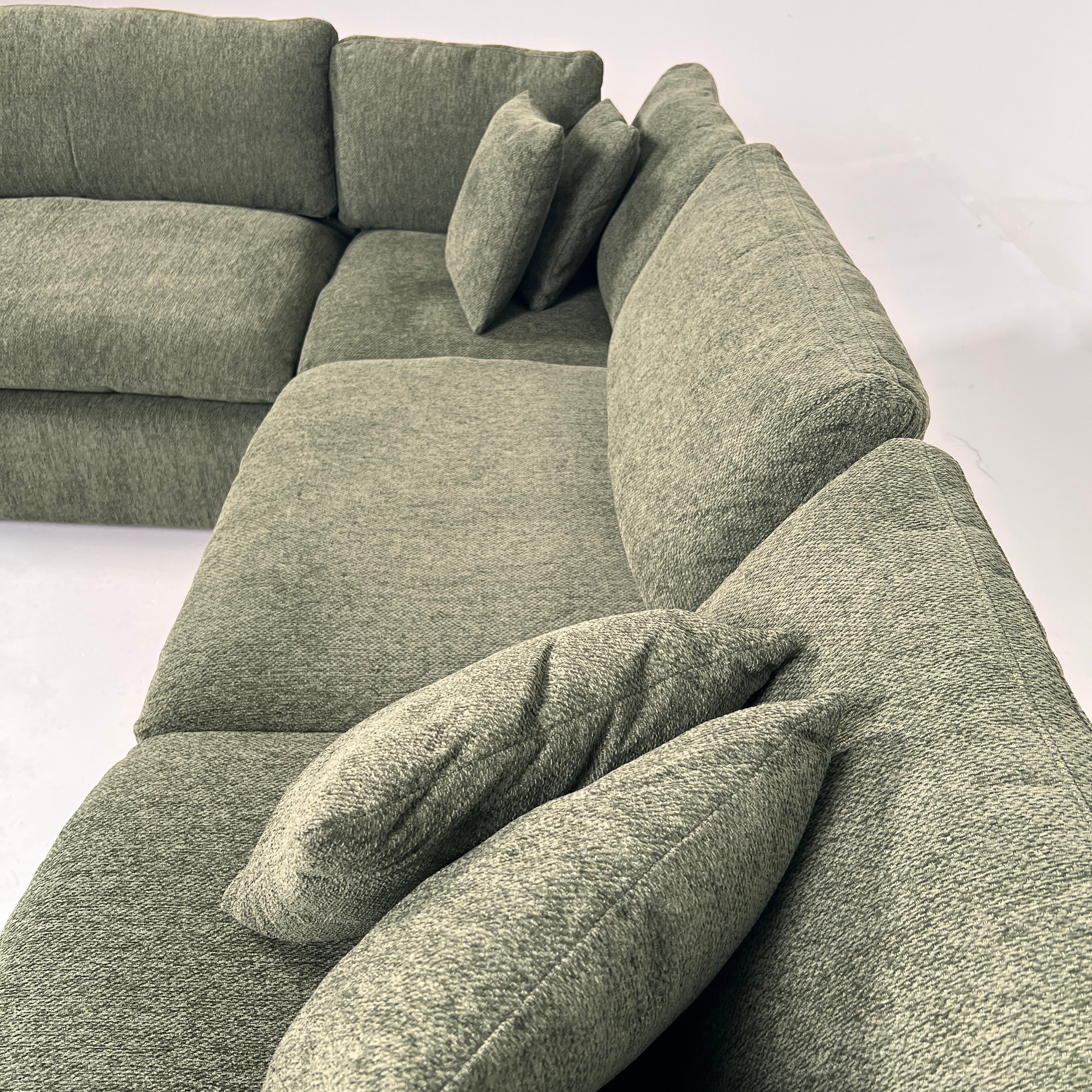 New CasaBella Cloud sectional. Linen modular L sofa couch. delivery available