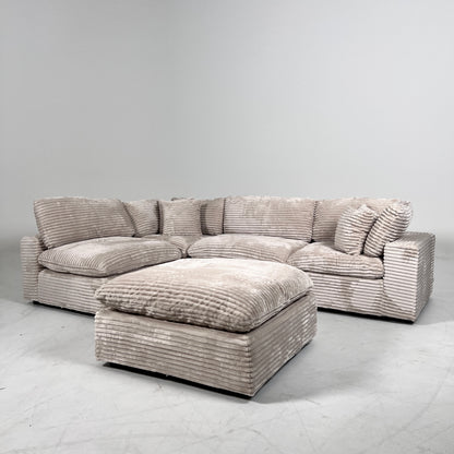 New CasaBella Cloud sectional. Corduroy modular L sofa couch