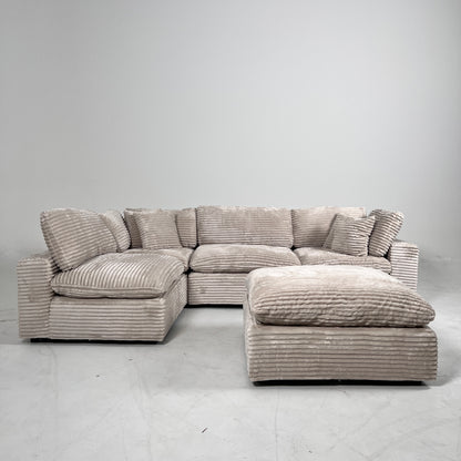 New CasaBella Cloud sectional. Corduroy modular L sofa couch