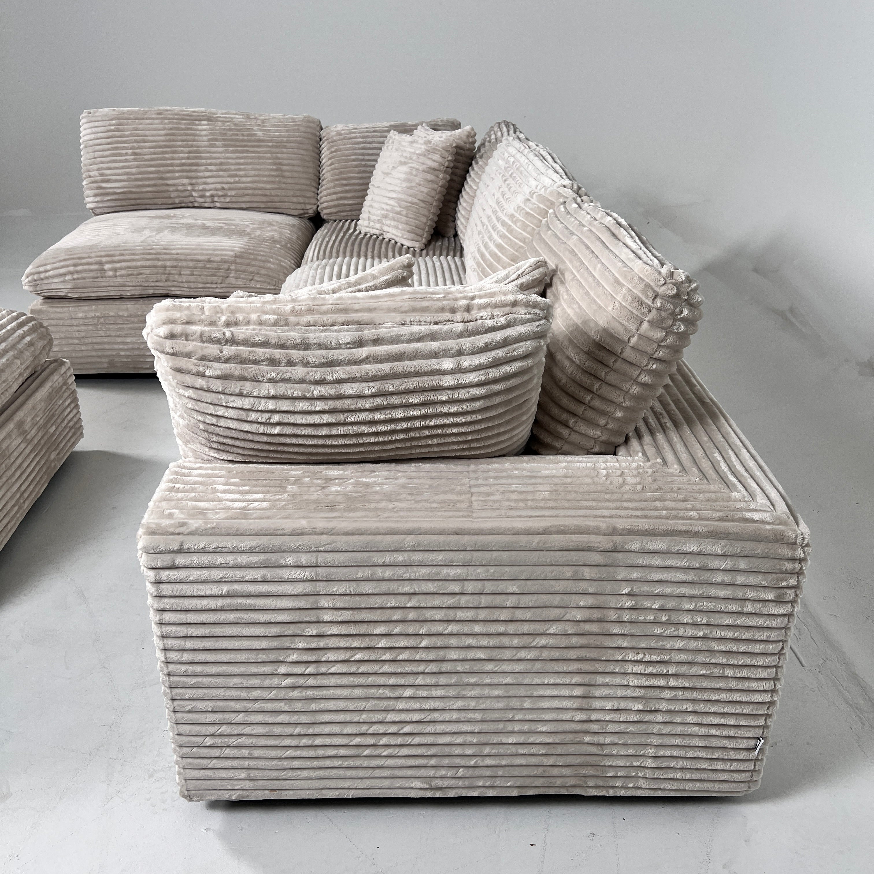 New CasaBella Cloud sectional. Corduroy modular L sofa couch