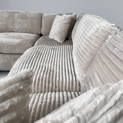 New CasaBella Cloud sectional. Corduroy modular L sofa couch
