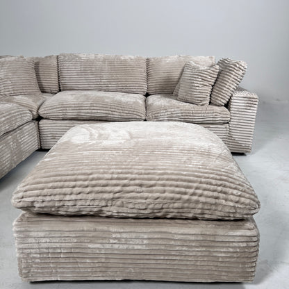 New CasaBella Cloud sectional. Corduroy modular L sofa couch