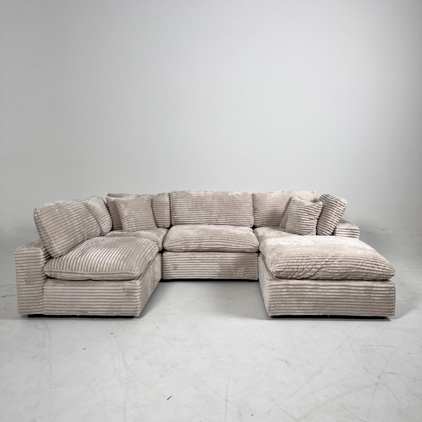 New CasaBella Cloud sectional. Corduroy modular L sofa couch