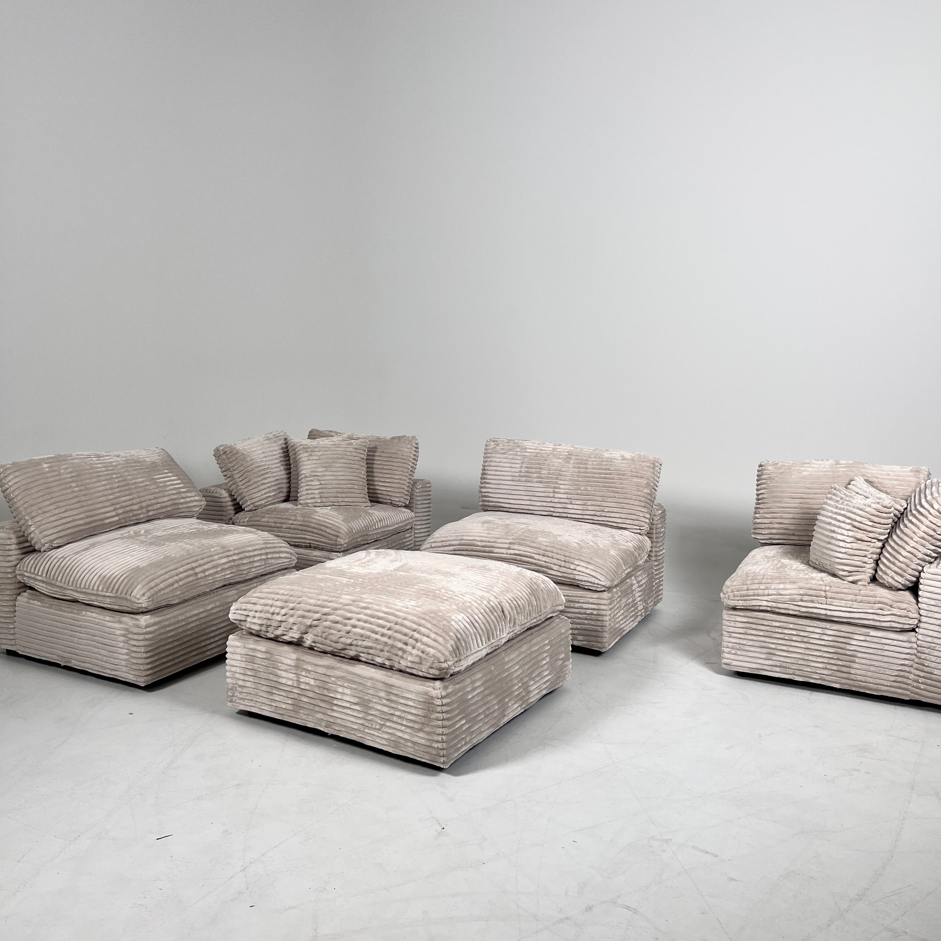New CasaBella Cloud sectional. Corduroy modular L sofa couch