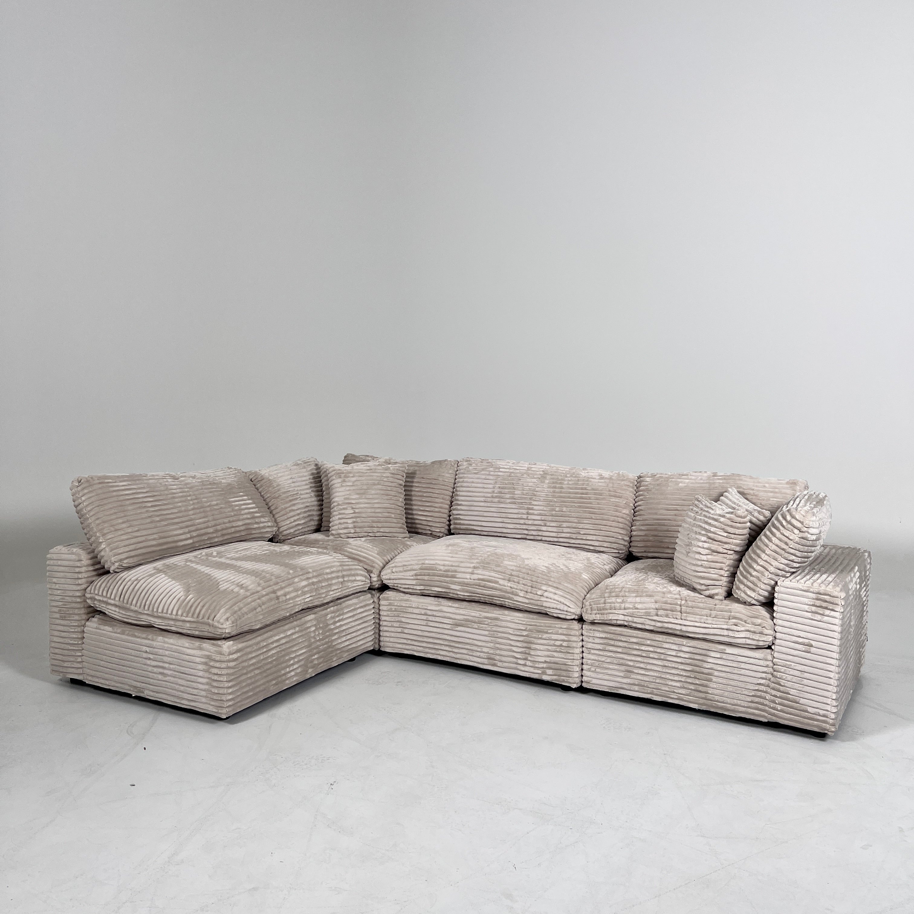 New CasaBella Cloud sectional. Corduroy modular L sofa couch